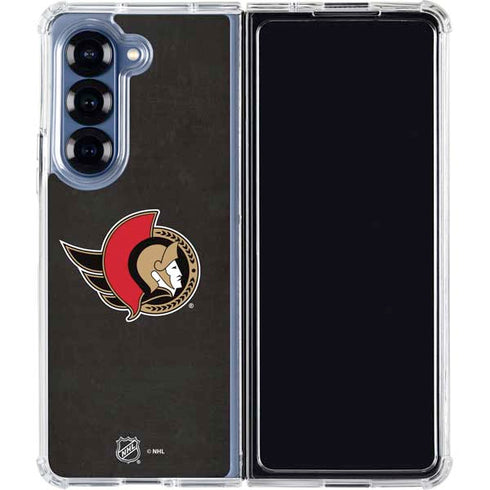 NHL Ottawa Senators Distressed Galaxy Z Fold7 Clear Case