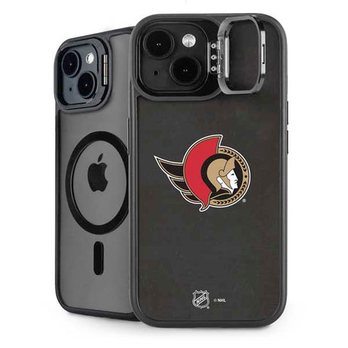 NHL Ottawa Senators Distressed iPhone 15 Plus Kickstand Case