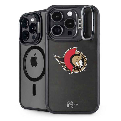 NHL Ottawa Senators Distressed iPhone 15 Pro Kickstand Case