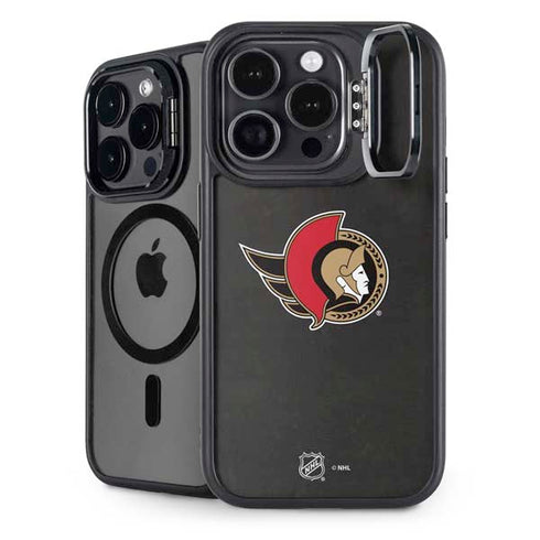 NHL Ottawa Senators Distressed iPhone 15 Pro Max Kickstand Case