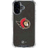 NHL Ottawa Senators Distressed iPhone 16 Clear Case
