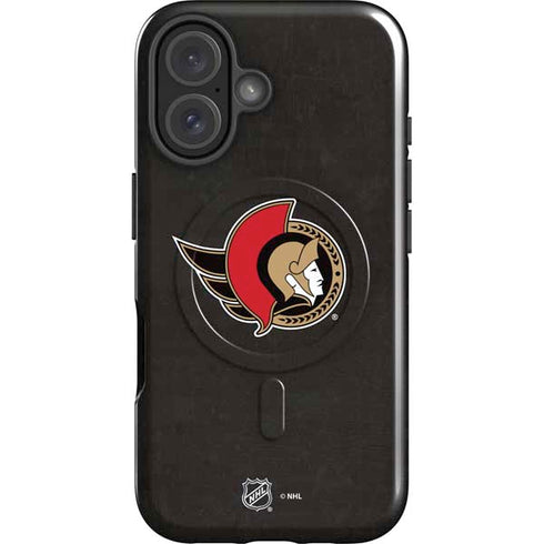 NHL Ottawa Senators Distressed iPhone 16 Magsafe Impact Case
