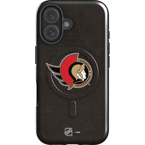 NHL Ottawa Senators Distressed iPhone 16 Plus Magsafe Impact Case