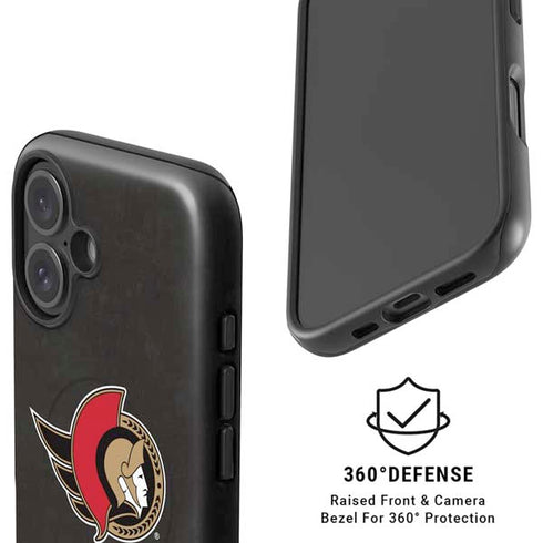 NHL Ottawa Senators Distressed iPhone 16 Plus Magsafe Impact Case