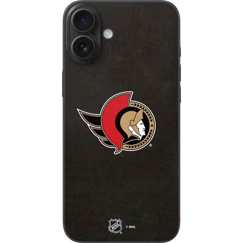 NHL Ottawa Senators Distressed iPhone 16 Plus Skin