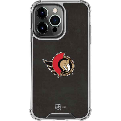 NHL Ottawa Senators Distressed iPhone 16 Pro Clear Case