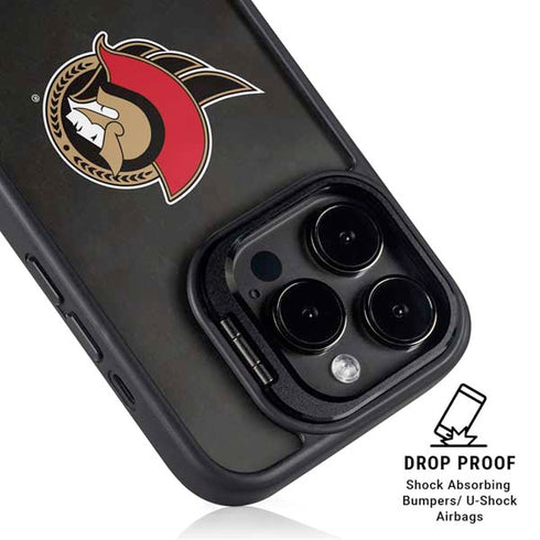 NHL Ottawa Senators Distressed iPhone 16 Pro Kickstand Case