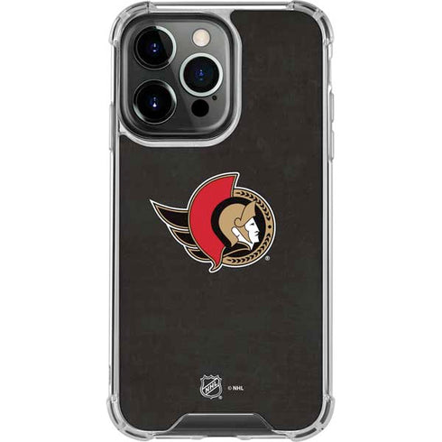 NHL Ottawa Senators Distressed iPhone 16 Pro Max Clear Case