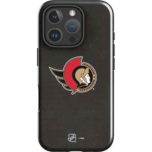 NHL Ottawa Senators Distressed iPhone 16 Pro Max Impact Case