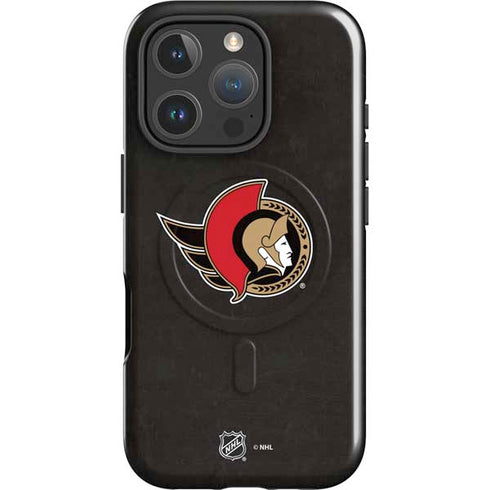 NHL Ottawa Senators Distressed iPhone 16 Pro Max Magsafe Impact Case