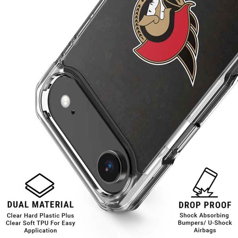 NHL Ottawa Senators Distressed iPhone 17 Air Clear Case