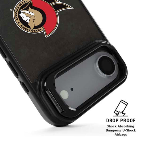 NHL Ottawa Senators Distressed iPhone 17 Air Kickstand Case