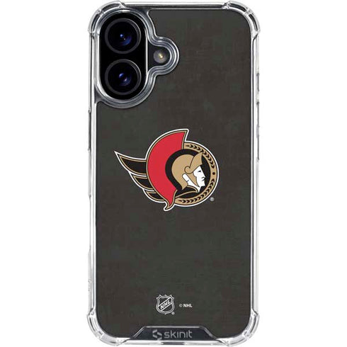 NHL Ottawa Senators Distressed iPhone 17 Clear Case