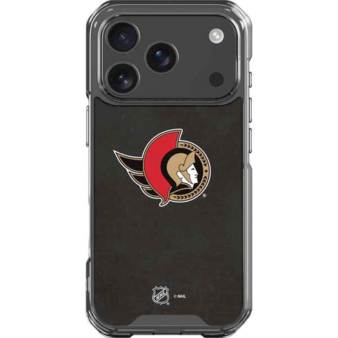 NHL Ottawa Senators Distressed iPhone 17 Pro Clear Case