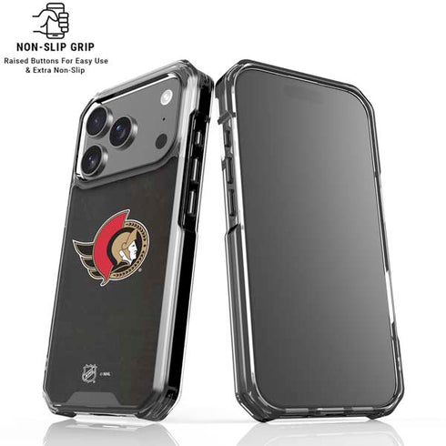 NHL Ottawa Senators Distressed iPhone 17 Pro Max Clear Case