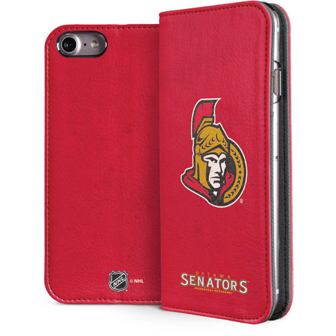 NHL Ottawa Senators Distressed iPhone 7 Folio Case