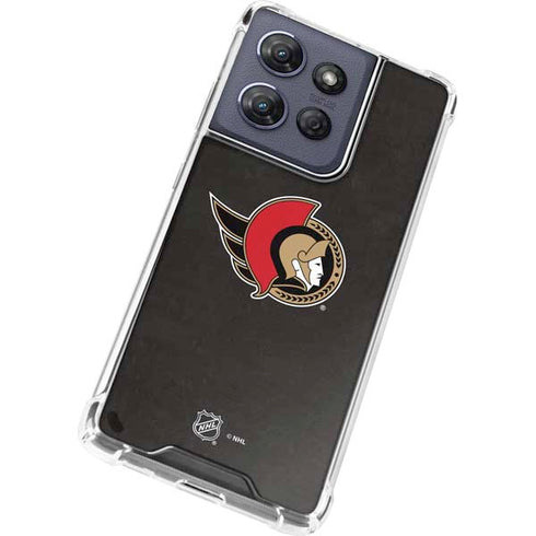 NHL Ottawa Senators Distressed Moto G 5G (2025) Clear Case
