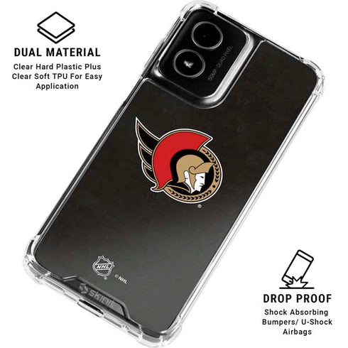 NHL Ottawa Senators Distressed Moto G Power 5G (2024) Clear Case