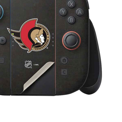 NHL Ottawa Senators Distressed Nintendo Switch 2 (2025) Joy-Con Controller Skin