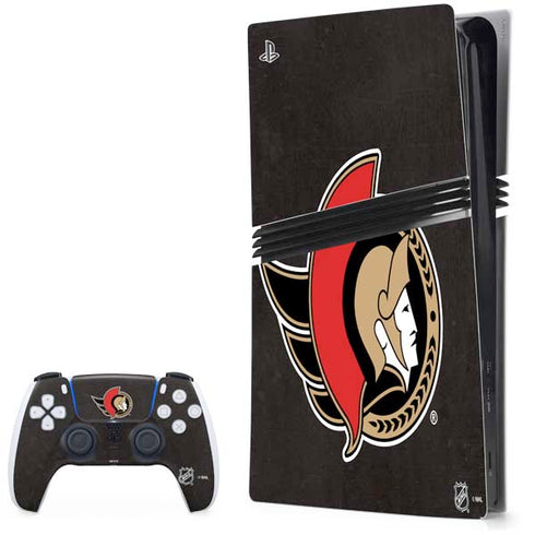 NHL Ottawa Senators Distressed PlayStation PS5 Skins