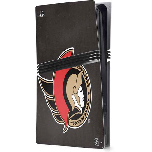 NHL Ottawa Senators Distressed PS5 Pro Console Skin