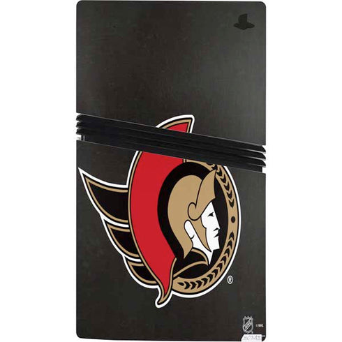 NHL Ottawa Senators Distressed PS5 Pro Console Skin