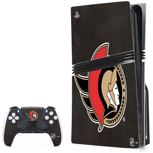 NHL Ottawa Senators Distressed PlayStation PS5 Skins