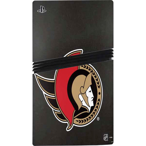 NHL Ottawa Senators Distressed PS5 Pro Disk Console Skin