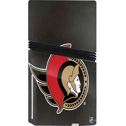 NHL Ottawa Senators Distressed PS5 Pro Disk Console Skin