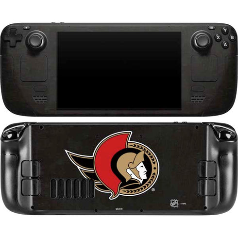 NHL Ottawa Senators Distressed Steam Deck Handheld Gaming Computer OLED Skin