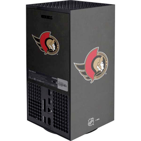 NHL Ottawa Senators Distressed XBox Series X Digital Edition Console Skin