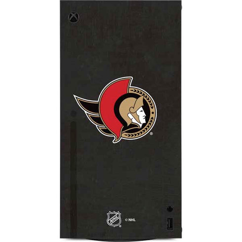 NHL Ottawa Senators Distressed XBox Series X Digital Edition Console Skin