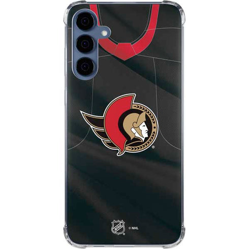 NHL Ottawa Senators Home Jersey Galaxy A35 5G Clear Case