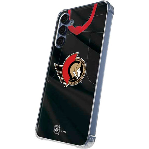 NHL Ottawa Senators Home Jersey Galaxy A35 5G Clear Case