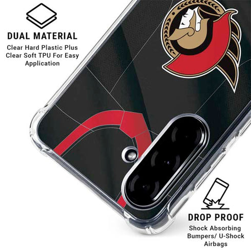 NHL Ottawa Senators Home Jersey Galaxy A36 5G Clear Case