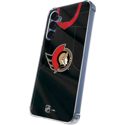 NHL Ottawa Senators Home Jersey Galaxy A55 5G Clear Case