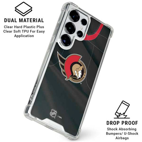 NHL Ottawa Senators Home Jersey Galaxy S25 Ultra Clear Case