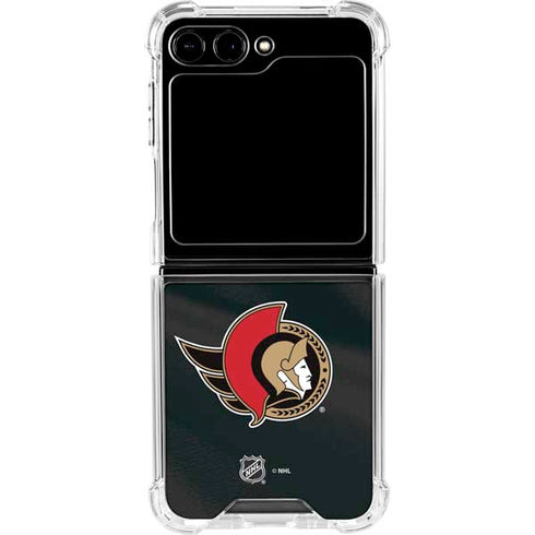 NHL Ottawa Senators Home Jersey Galaxy Z Flip6 Clear Case