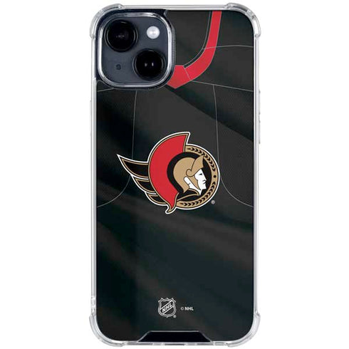 NHL Ottawa Senators Home Jersey iPhone 15 Clear Case