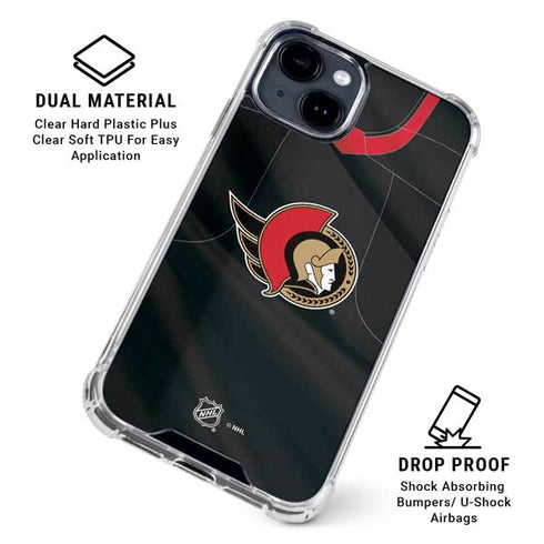 NHL Ottawa Senators Home Jersey iPhone 15 Clear Case