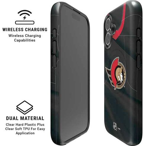 NHL Ottawa Senators Home Jersey iPhone 16 Plus Magsafe Impact Case