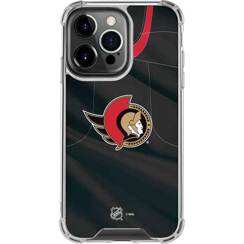 NHL Ottawa Senators Home Jersey iPhone 16 Pro Max Clear Case