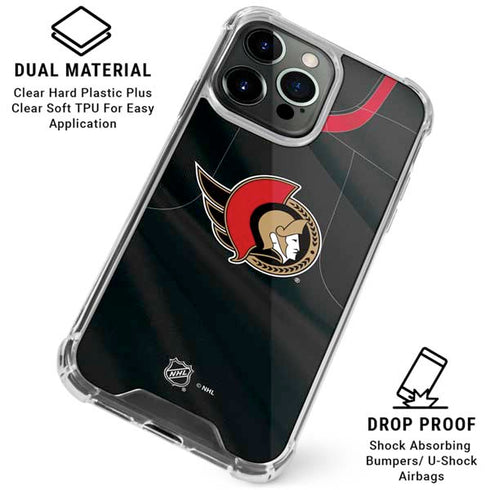 NHL Ottawa Senators Home Jersey iPhone 16 Pro Max Clear Case