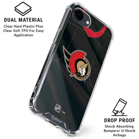NHL Ottawa Senators Home Jersey iPhone 16e Clear Case