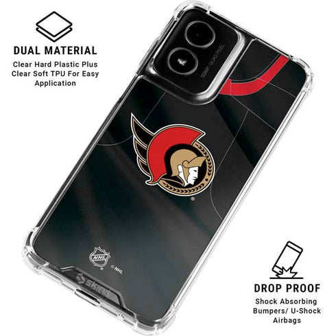 NHL Ottawa Senators Home Jersey Moto G Power 5G (2024) Clear Case