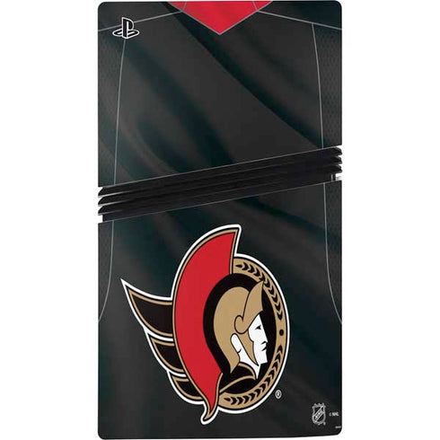 NHL Ottawa Senators Home Jersey PS5 Pro Disk Console Skin