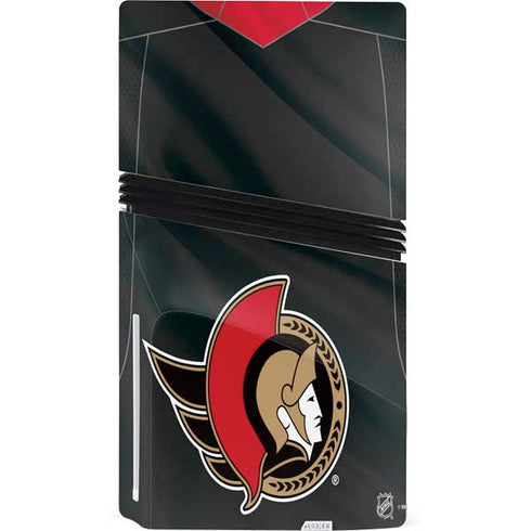 NHL Ottawa Senators Home Jersey PS5 Pro Disk Console Skin