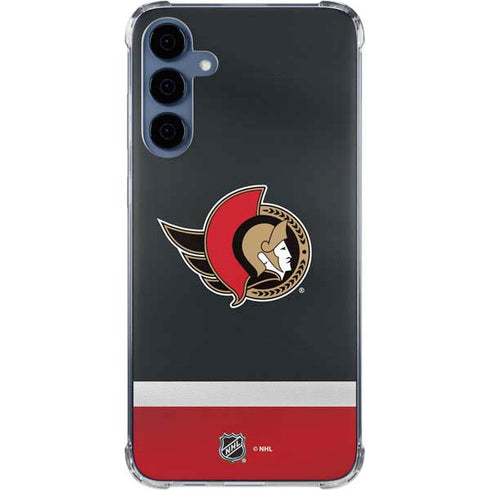 NHL Ottawa Senators Jersey Galaxy A55 5G Clear Case