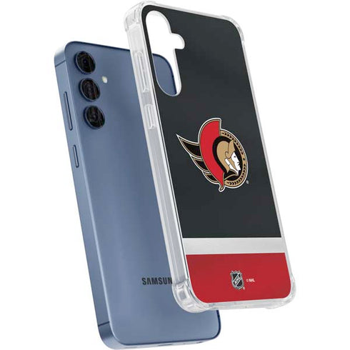 NHL Ottawa Senators Jersey Galaxy A55 5G Clear Case