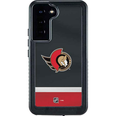 NHL Ottawa Senators Jersey Galaxy S24 Plus Waterproof Case